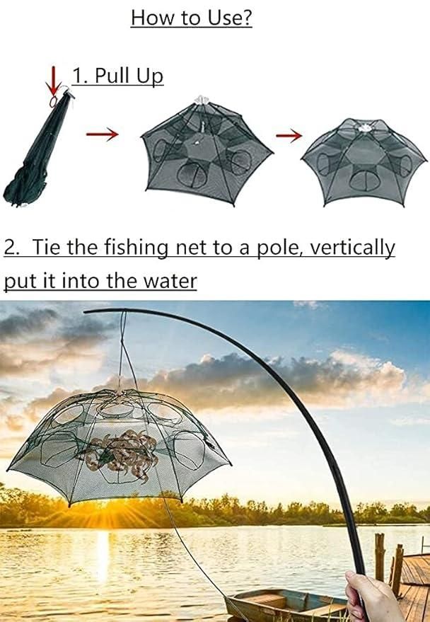 Premium Foldable Umbrella Fishing Net (Multi-Catch Trap)