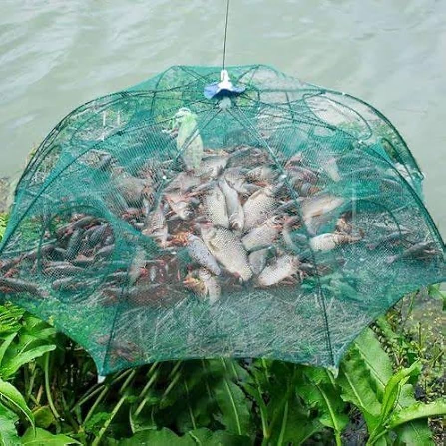 Premium Foldable Umbrella Fishing Net (Multi-Catch Trap)